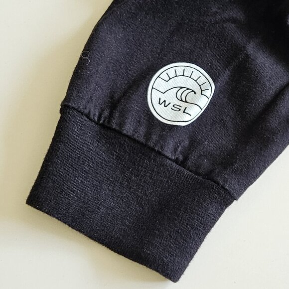 Vans T Shirt Mens M Black Graphic Print LS Cotton US Open Of Surfing Streetwear - Picture 12 of 14